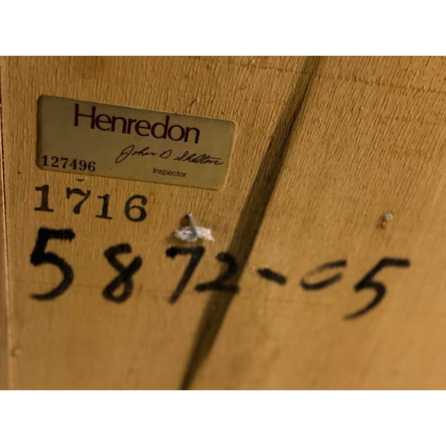 1990s Henredon “Four Centuries” Carved Oak Armoire For Sale - Image 11 of 12