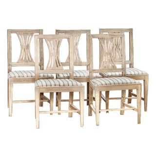 Set of Four to Five Swedish Chairs, C. 1800 For Sale