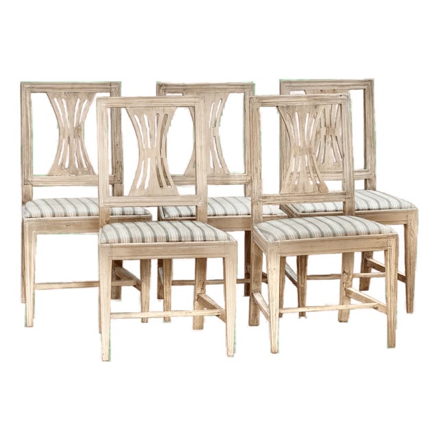 Set of Four to Five Swedish Chairs, C. 1800 For Sale