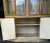 Tan 1970s Vintage Stanley Faux Bamboo and Cane Lighted China and Display Cabinet For Sale - Image 8 of 14