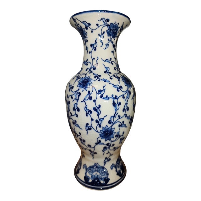 19th Century Chinese Lotus Vase For Sale