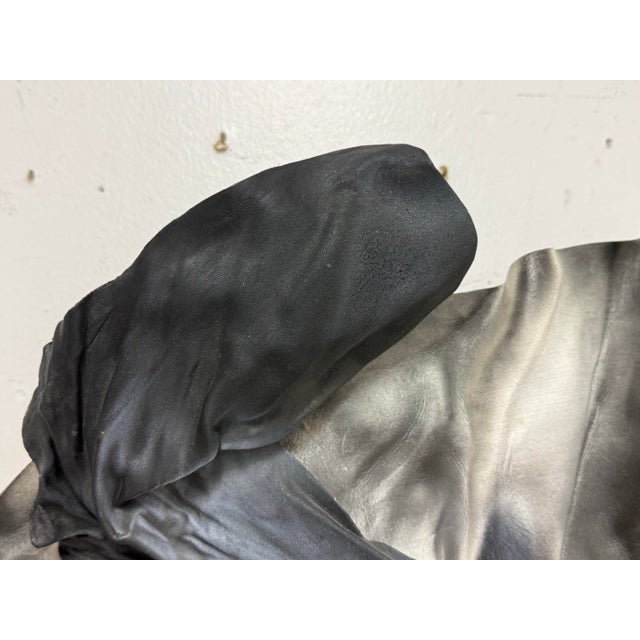 Dominique Caron Handmade Leather Art Mask For Sale In San Francisco - Image 6 of 12