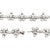 Modern 18k White Gold Bowtie Link 8cts Diamond Necklace For Sale - Image 3 of 7