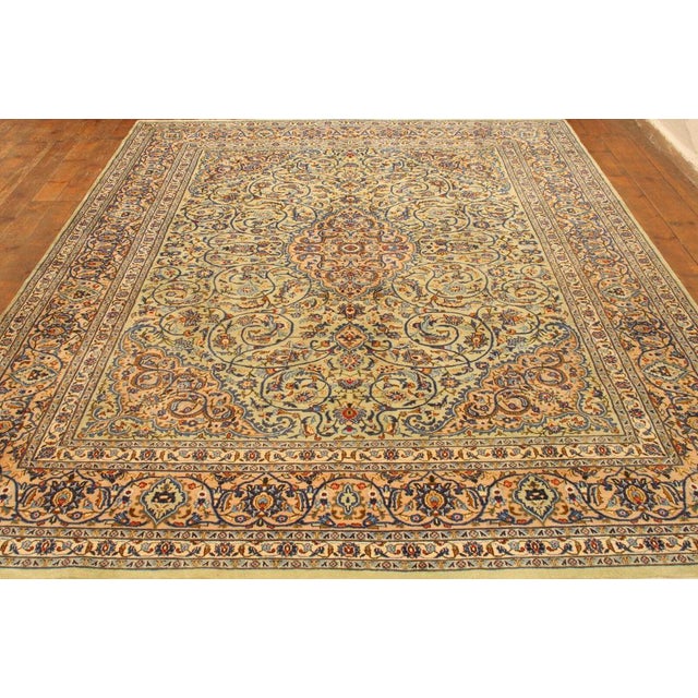 Large Hand-Knotted Middle Eastern Rug in Wool and Cotton For Sale - Image 6 of 11
