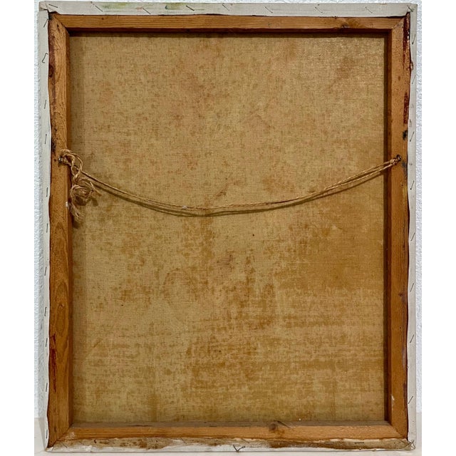 George Chemeche, Expressionist French Israeli Modern Oil Painting Chelsea Hotel, George Chemeche, 1966 For Sale - Image 4 of 4