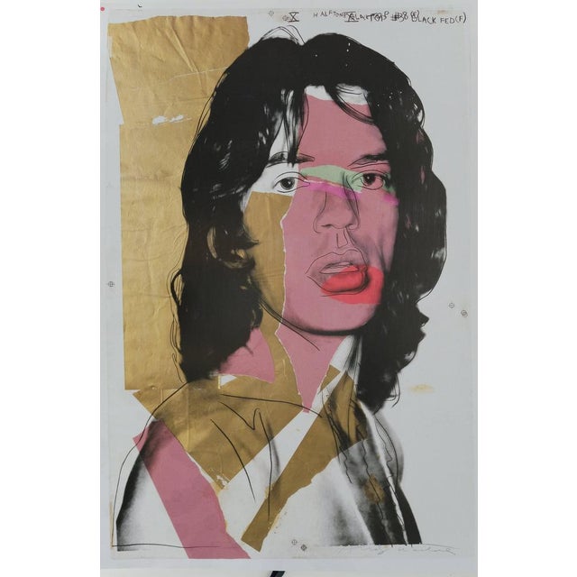 Mick Jagger Poster by Andy Warhol For Sale - Image 6 of 6
