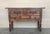 1900 - 1909 19th Century Catalan Spanish Carved Walnut Console Sofa Table, Four Drawers For Sale - Image 5 of 10