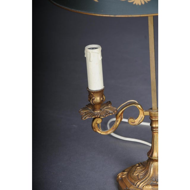 Empire Table Lamp in Gold-Plated Bronze, 1900s For Sale - Image 5 of 15