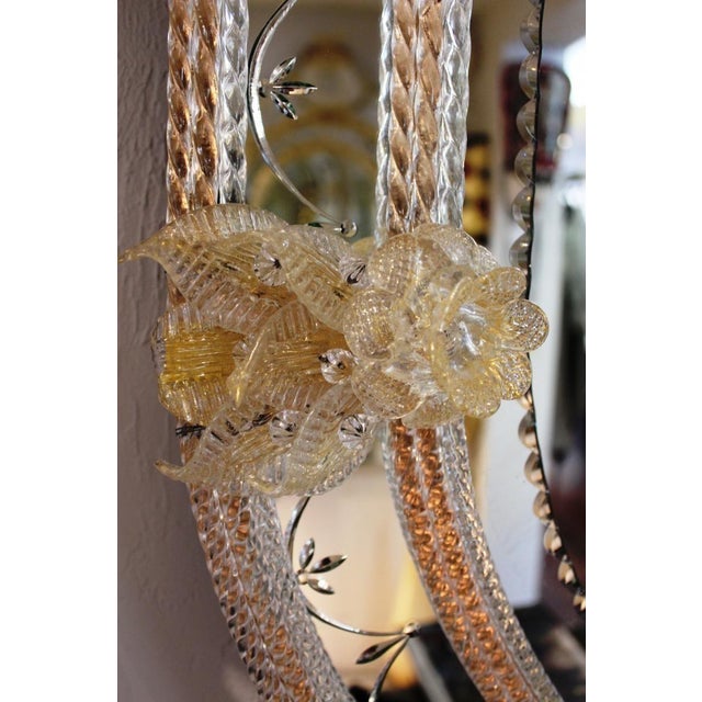 Contemporary FratelliBarbini - Oval Venetian Mirror For Sale - Image 3 of 4