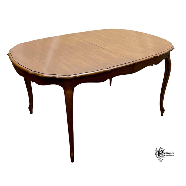 Vintage Thomasville French Provincial Style Oak Dining Table Chairish