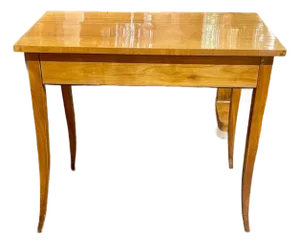 19th C. Biedermeier Fruitwood Side Table