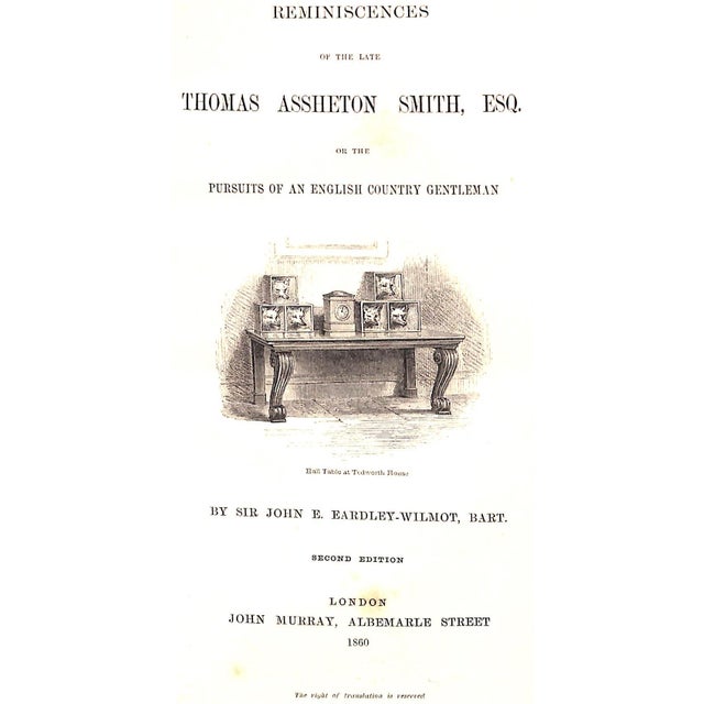 Pursuits Of An English Country Gentleman WILMOT, Fardley [307] pp. John Murray 1860 Second Printing 9" x 5 3/4" Bound by...