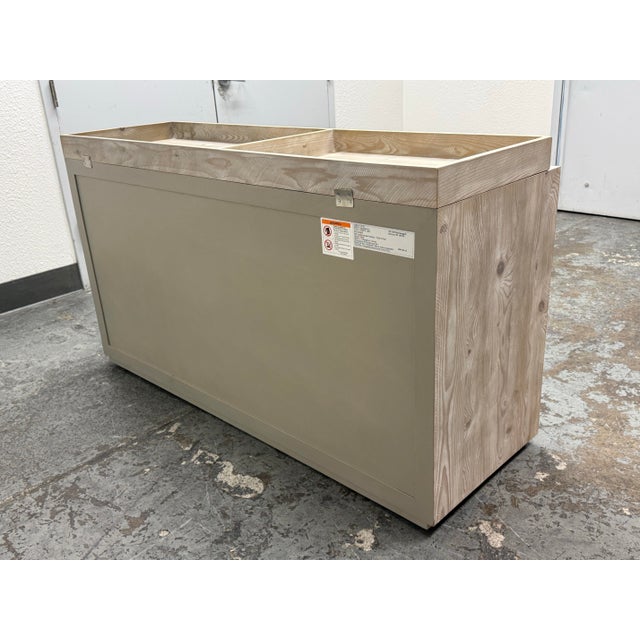 Wood Restoration Hardware Callum Wide Dresser + Topper Set For Sale - Image 7 of 12