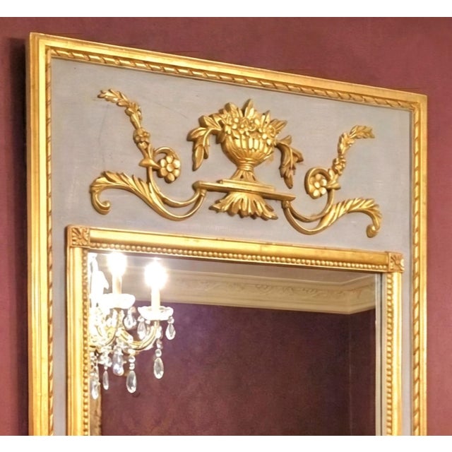 French French Neoclassical Giltwood Mirror - 19th Century For Sale - Image 3 of 5