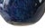 Blue Vintage Dark Indigo Blue Bulbous Formed Pottery Vase, 1980s ~ Unmarked For Sale - Image 8 of 10