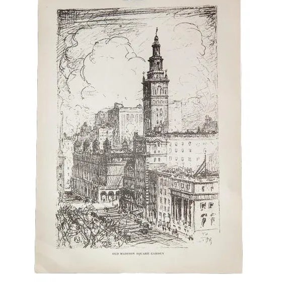 Old Madison Square Garden Print For Sale