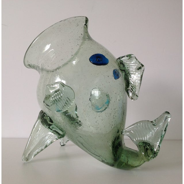 Italian Murano Large Fish Candy Bowl, Accent Chairish
