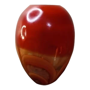Vintage Waterford Evolution Red Swirl Art Glass Vase