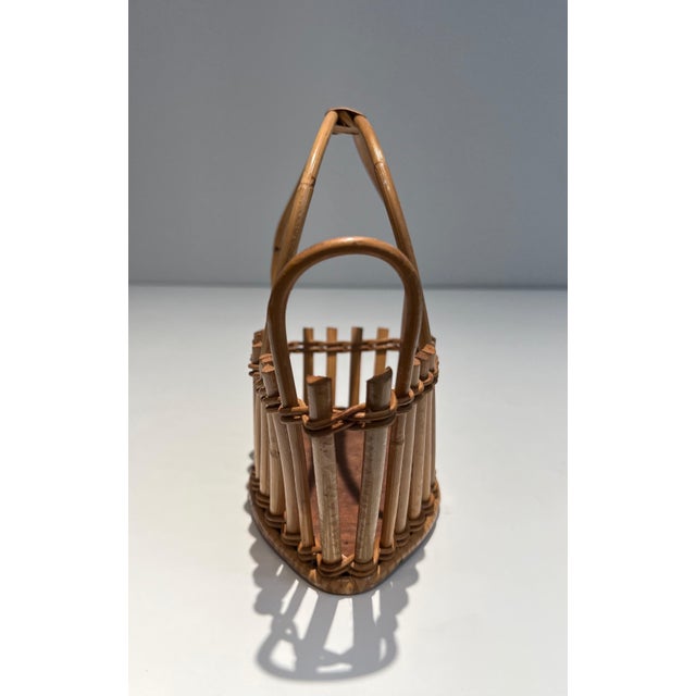 Rattan Bottle Holder. French. Circa 1970 For Sale - Image 11 of 12