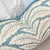 Aqua / Aqua Green Leaf Print Down Filled 36” Pillow For Sale - Image 4 of 6