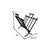 The Magazine Rack from the 1960s is a classy home decor piece made of black faux bamboo with a metallic finish. This...