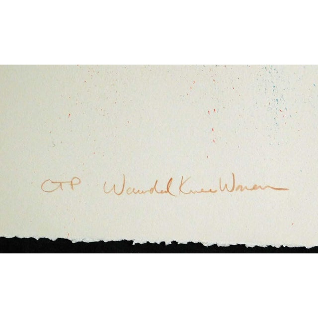 White Frank Howell Wounded Knee Woman 1985 Black White Original Art For Sale - Image 8 of 8