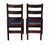 Early 20th Century Pair of Antique Stickley Brothers Quaint Furniture Oak Chairs For Sale - Image 9 of 12