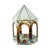 Blue Stained Glass Gazebo Candle Holder in Colored Glass, 1990s For Sale - Image 8 of 18