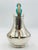 Los Castillo 1960s Alfredo Villasana Taxco Turquoise Parrot Silver Plate Pitcher, Mexican Silver For Sale - Image 4 of 16