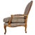 Wood Late 20th Century French Provincial Bergère Chair and Matching Ottoman Set For Sale - Image 7 of 16