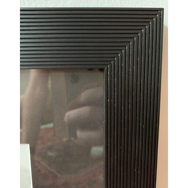 Glass Portrait of a Man Charcoal Drawing Entitled "Intense Gaze", Signed and Framed For Sale - Image 7 of 11