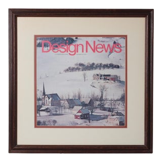 1972 Design News Magazine Cover, December | Graphic Design Wall Art For Sale