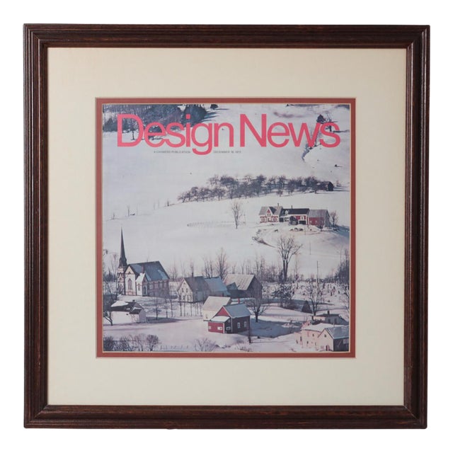 1972 Design News Magazine Cover, December | Graphic Design Wall Art For Sale