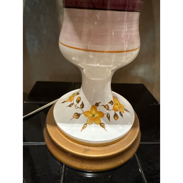 1970s 1970s Italian Pottery Female Mid Century Table Lamp For Sale - Image 5 of 7