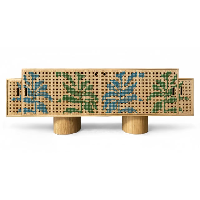 Wood Chiodino Sideboard by Giorgia Bevilacqua and Marika Lamarina for Fabbro Arredi For Sale - Image 7 of 8