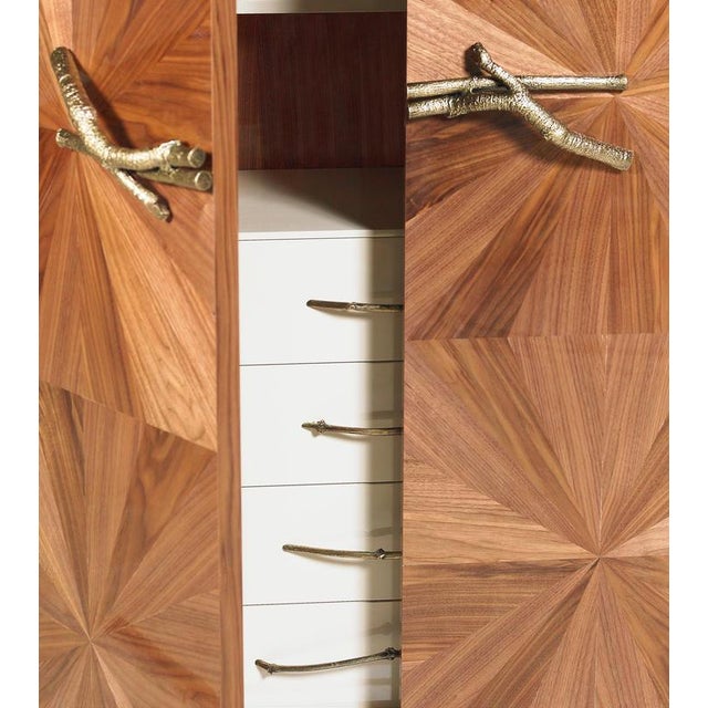 Walnut Bar Cabinet by Ginger & Jagger For Sale - Image 4 of 5