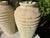 Eggshell Vintage Sculptural Ribbed Plaster Table Lamps, a Pair For Sale - Image 8 of 12
