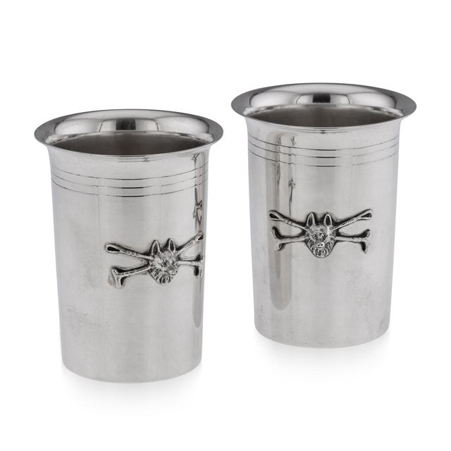 Vintage 20th Century Italian Silver Beakers by Gucci, 1980s, Set of 2 For Sale - Image 13 of 13