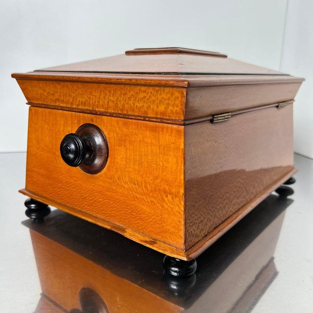 Historicism Box in Floral Ash Veneer and Rosewood, Austria, 1880s For Sale - Image 11 of 18