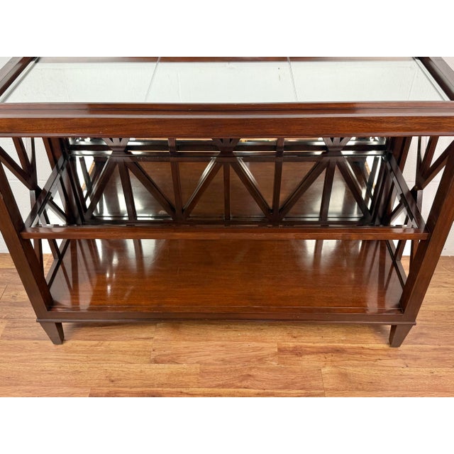 2010s Barbara Barry for Henredon Boxwoods Drinks Table Console For Sale - Image 5 of 11