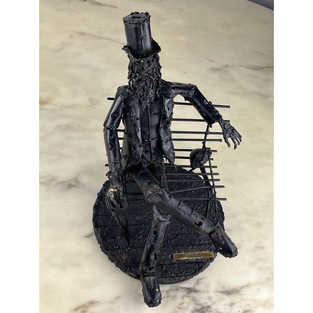 Brutalist Iron Sculpture by Janlorè G. K. K., Italy, 1970s For Sale - Image 17 of 18