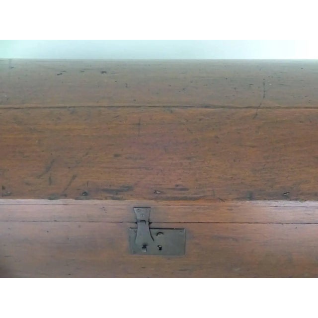 19th Century American Pine-Domed Top Storage Box For Sale - Image 9 of 11