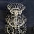 French Round Three Tier Painted Iron Wire Plant Stand For Sale In Portland, ME - Image 6 of 9