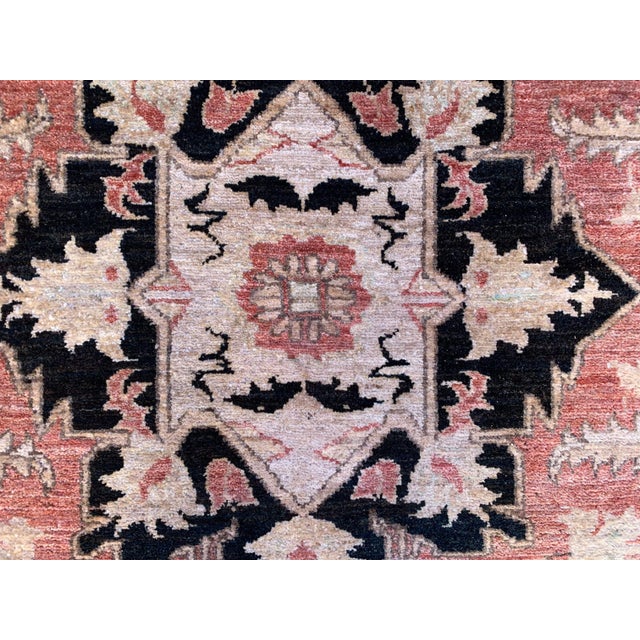 Large Afghan Handmade Ziegler Rug in Wool For Sale - Image 11 of 13