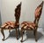 Pair of Antique Late 19th Century Rococo Revival Mahogany & Crimson Velvet Side Chairs For Sale - Image 4 of 12