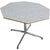 Mid-Century Octagonal Formica Dining Table with Chrome Base, 1960s For Sale - Image 6 of 9