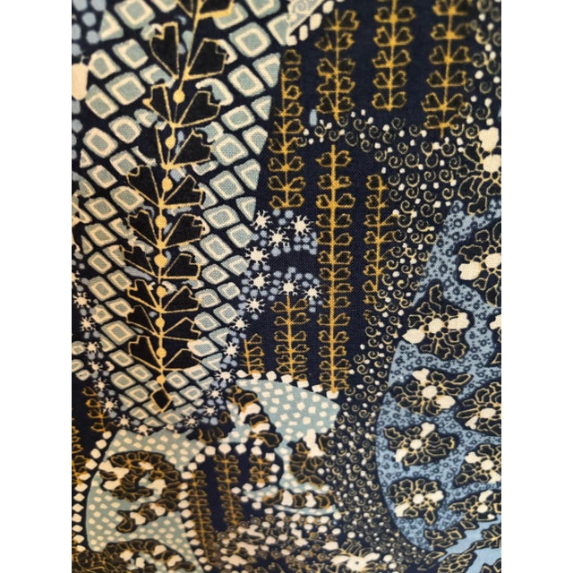 Blue 5 Yards of Vintage Paisley Zumsteg Fabric For Sale - Image 8 of 8