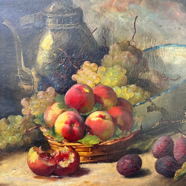 Alfred-Arthur Brunel De Neuville, Bodegón De Frutas, 1800s, Oil on Canvas For Sale - Image 11 of 18