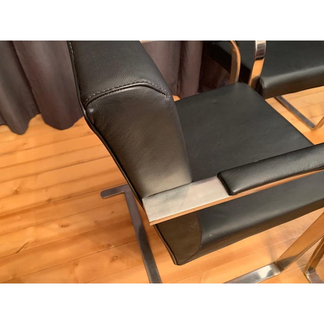 Brno Chairs in the style of Ludwig Mies Van Der Rohe, 1980s, Set of 4 For Sale - Image 16 of 18