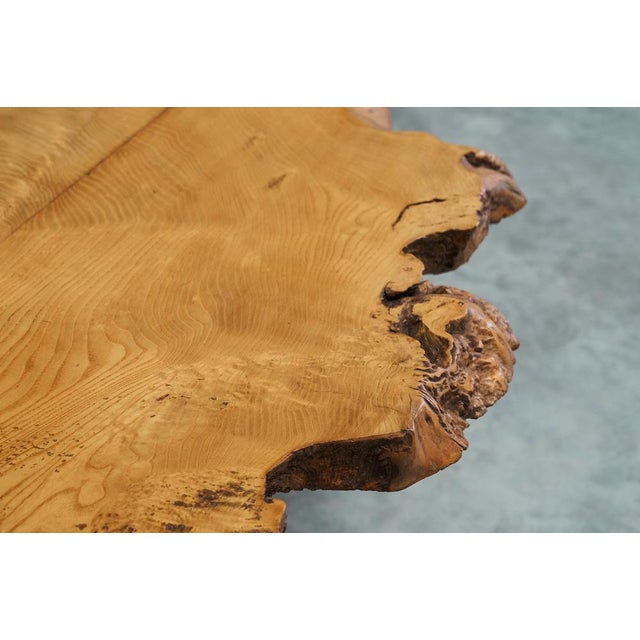 Live Edge Coffee Table in Baltic Pine, Europe, 1960s For Sale - Image 9 of 16